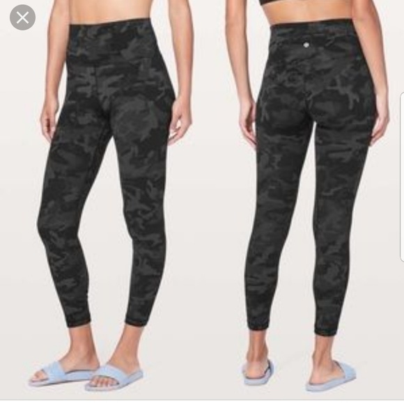 lululemon athletica Pants - Lululemon align incognito grey camo 7/8 25" sz 10